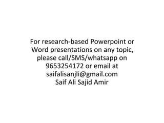 Research and Presentations Saif Ali Sajid Amir.pptx