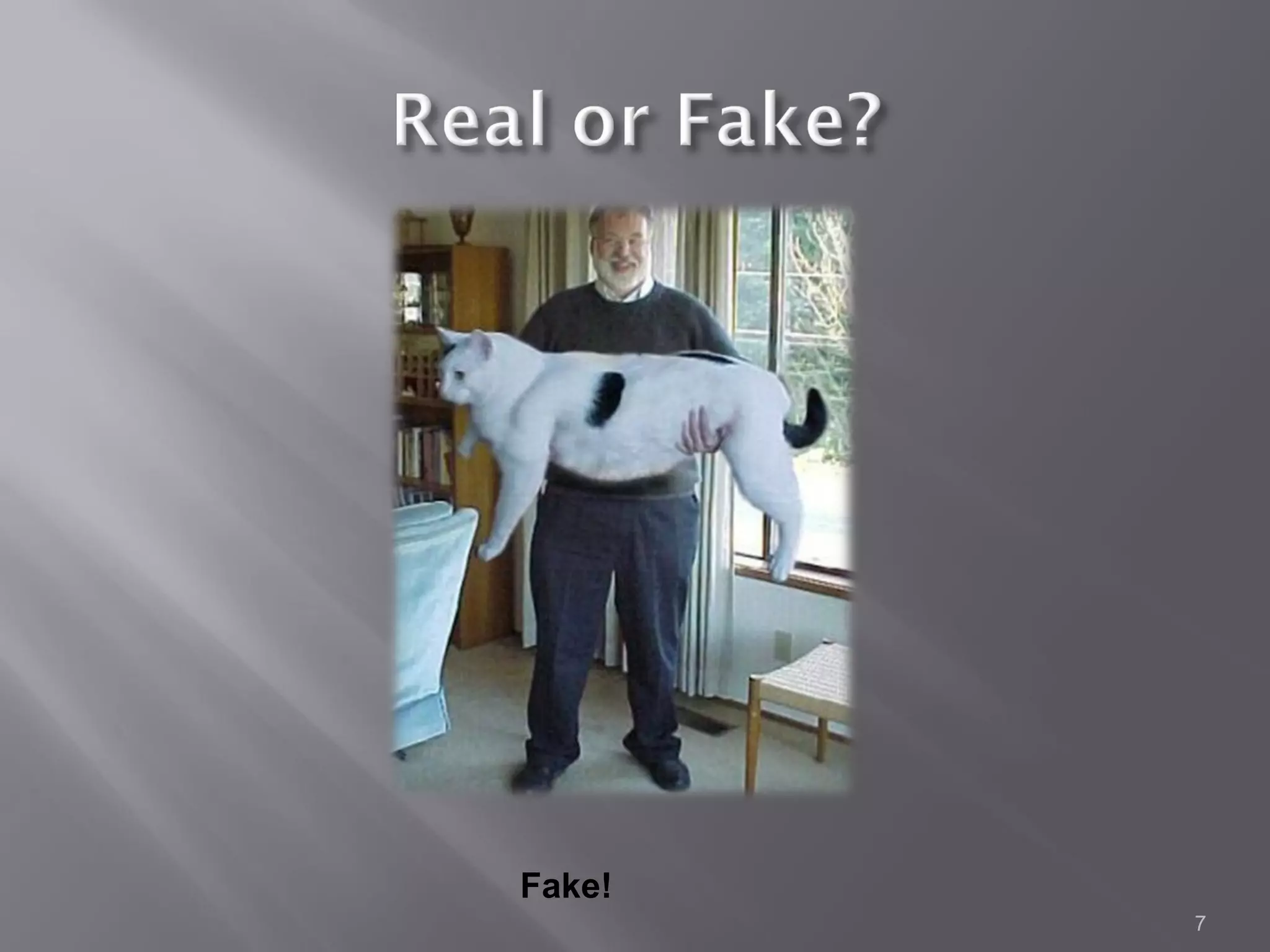 Black & White Twins




      Fake!
                      7
 