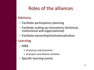 Innovation systems and value chain approaches: From principles to practice