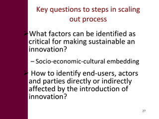 Innovation systems and value chain approaches: From principles to practice