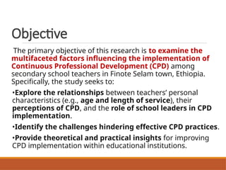 Research Article Analysis about CPD Implementation in Ethiopia.pptx