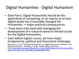 Research as infrastructure, Digital Humanities Congress, Sheffield 2012