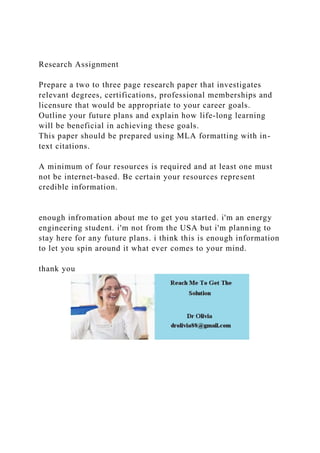Research AssignmentPrepare a two to three page research paper .docx