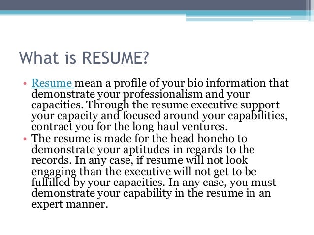 what does cv stand for resumes