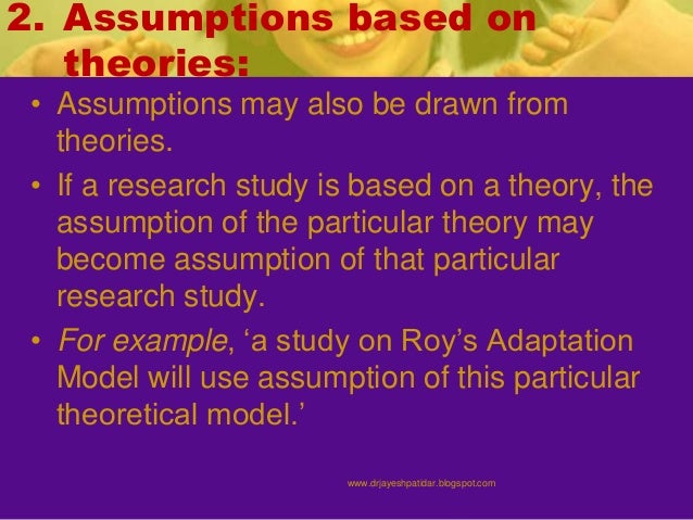 how to write assumption of the study in qualitative research