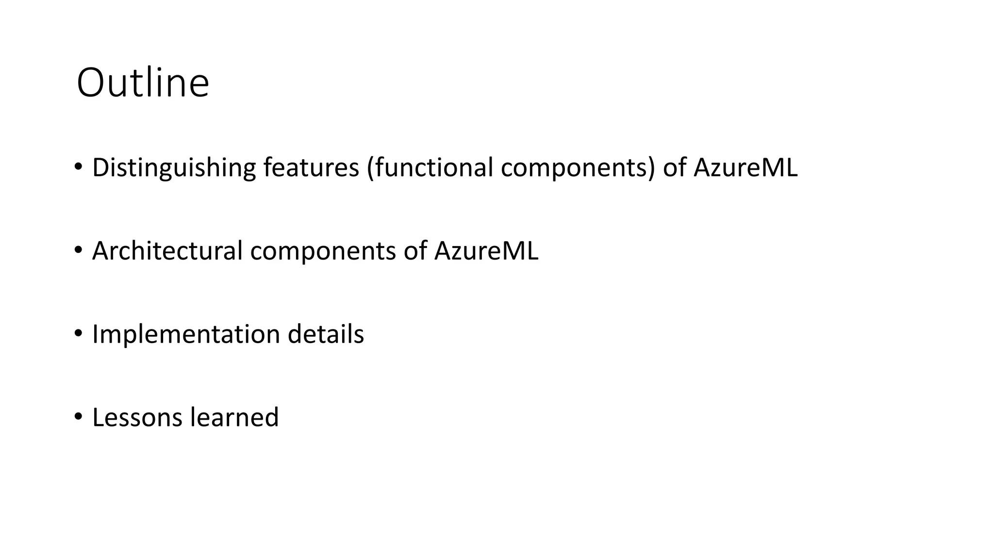 [Research] azure ml anatomy of a machine learning service - Sharat ...