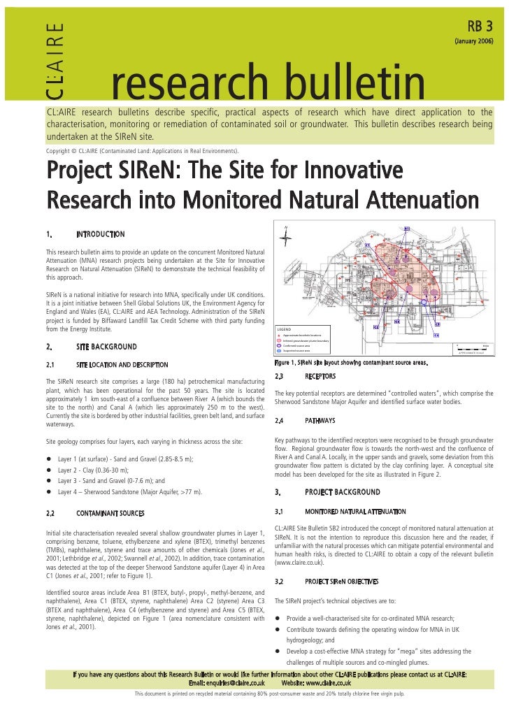 CLAIRE Research Bulletin RB3