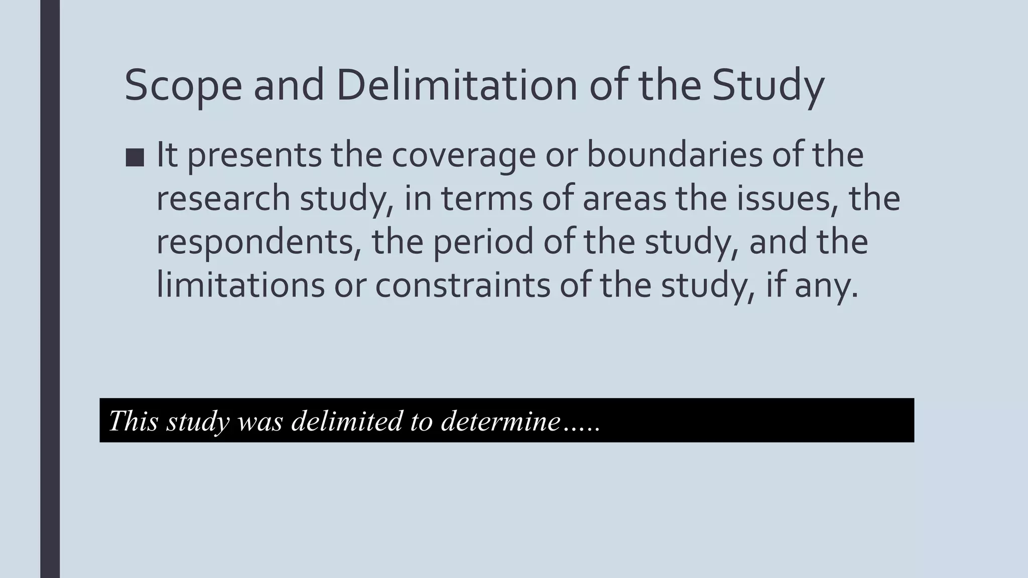 Research chapters 1 3 | PPTX