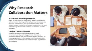 Complementary Organization Research Collaboration Driving Innovation Through Strategic ...
