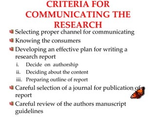 Research communication | PPTX