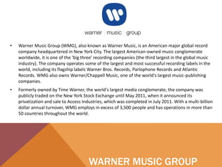 Wmgs Record Labels Music Record Labels | PPTX