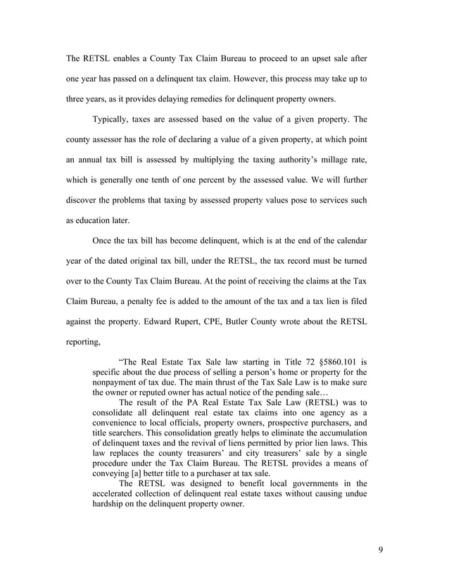 “The Consequences of Conflicting Delinquent Property Tax Collection