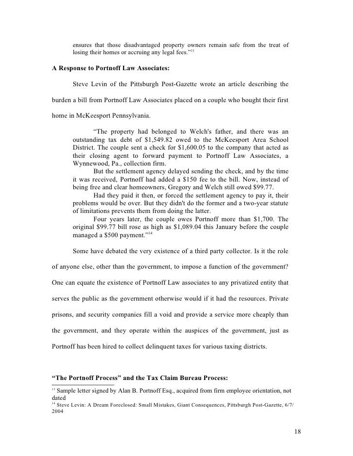 Thesis property tax