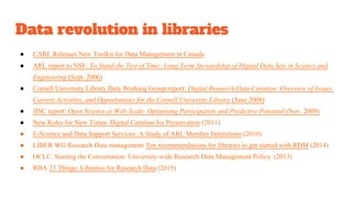 Research data in libraries | PDF