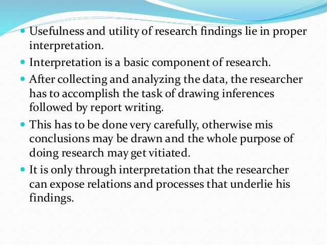 Research Data Interpretation Research Data Interpretation
