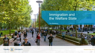 Tim Reeskens
Immigration and
the Welfare State
15/30/2017 Research Day 2017
 
