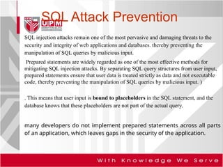 research desgn on SQL injection attacks 4th april on SQL injection ...