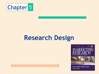 Chapter   5 Research Design 