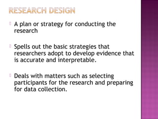 Research Design | PPT