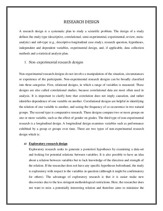 correlation research design