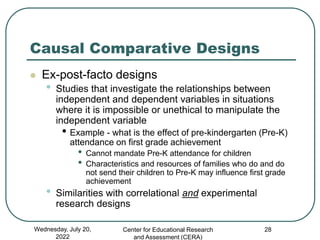 Ex Post Facto Design Example Research Design..pptx