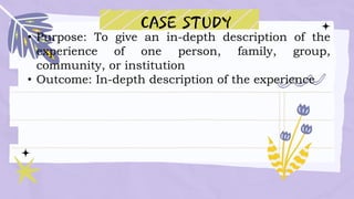 PRACTICAL RESEARCH 1-TYPES oF Qualitative research | PPT