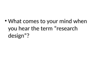 Research Design in Teaching Practical Research 1 and Practical Research ...