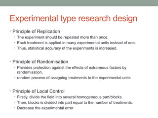 RESEARCH DESIGN in research methodology and | PPTX