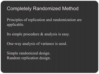 Randomised Research Method Research design mahesh | PPTX