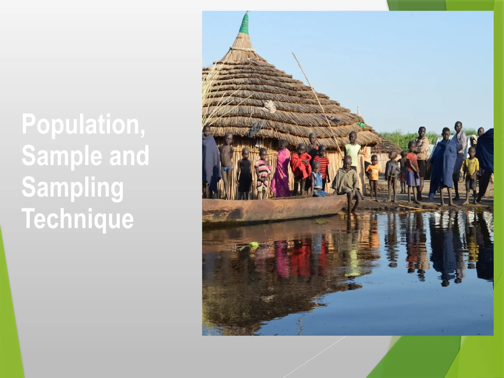 Population,
Sample and
Sampling
Technique
 