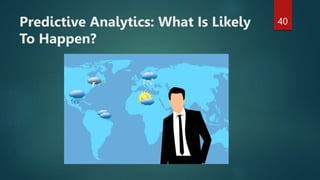 Predictive Analytics: What Is Likely
To Happen?
40
 