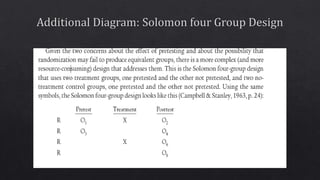 Research Designs -9 experimental Designs