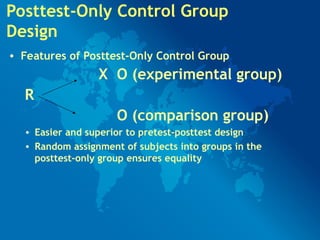 Posttest Only Design Quantitative Research Designs in healthcare research | PPT