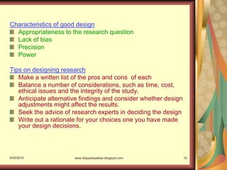 Research designs for quantitative studies ppt | PDF