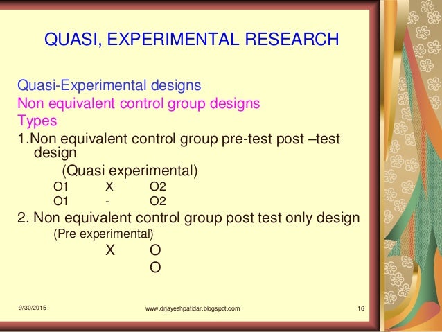 Research designs for quantitative studies ppt