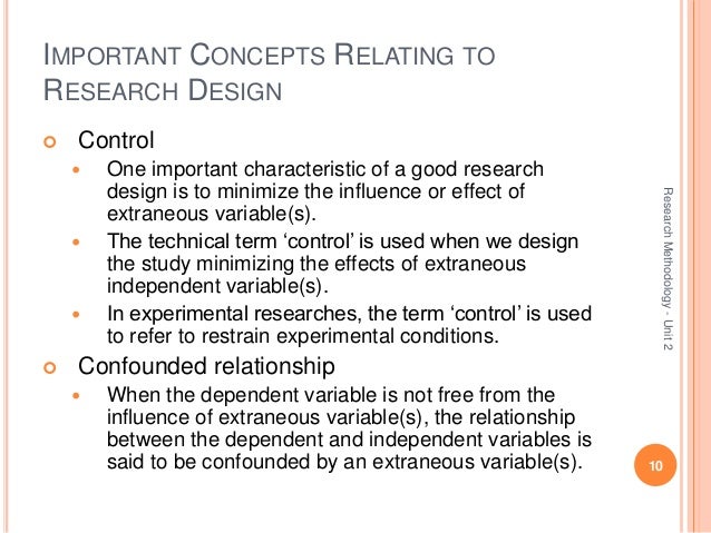 Important Concepts Relating To Research Design Slideshare