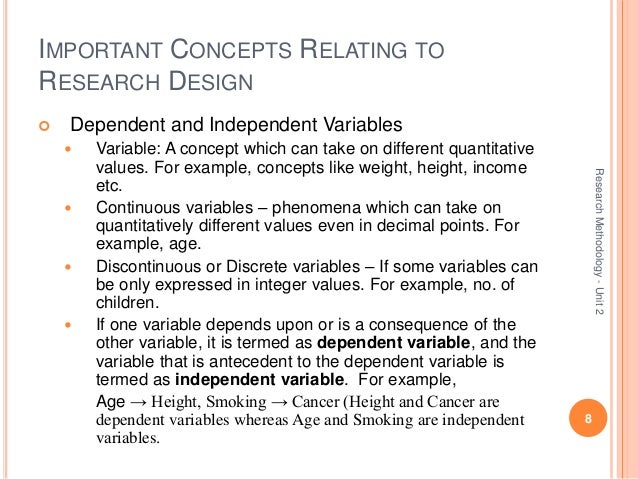 Important Concepts Relating To Research Design Slideshare