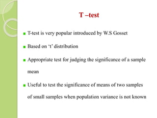 Experimental Design Using T Test Research design unit iv | PPTX