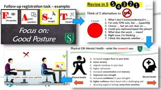 Follow-up registration task – example:
 