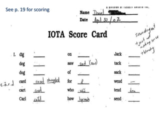 See p. 19 for scoring
 