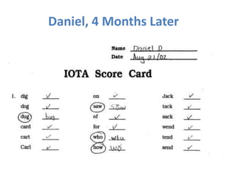 Daniel, 4 Months Later
 