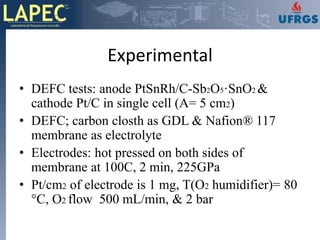 Research efforts direct ethanol fuel cell defc | PDF