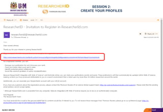 SESSION 2:
CREATE YOUR PROFILES
05/2017: BRP/MII
 