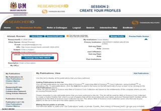 SESSION 2:
CREATE YOUR PROFILES
05/2017: BRP/MII
 