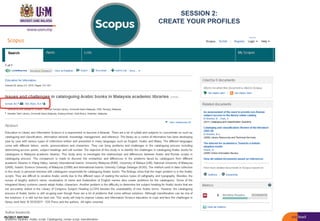 SESSION 2:
CREATE YOUR PROFILES
05/2017: BRP/MII
 