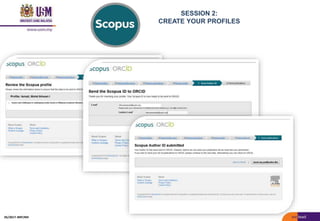 SESSION 2:
CREATE YOUR PROFILES
05/2017: BRP/MII
 