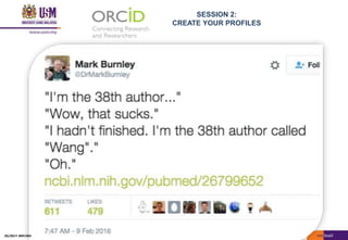 SESSION 2:
CREATE YOUR PROFILES
05/2017: BRP/MII
 