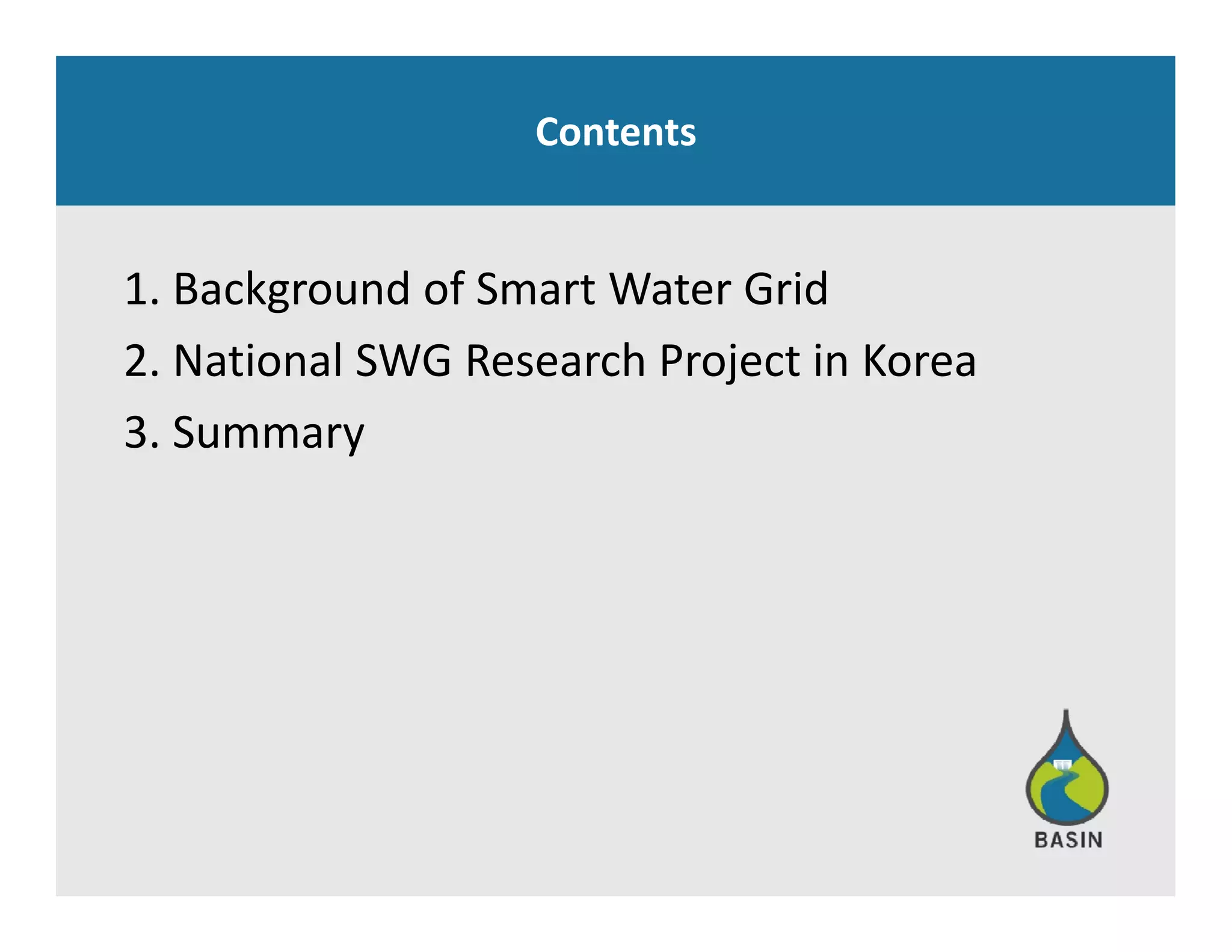 Smartwater Grid Example Researchers on Smart Water Grid | PDF