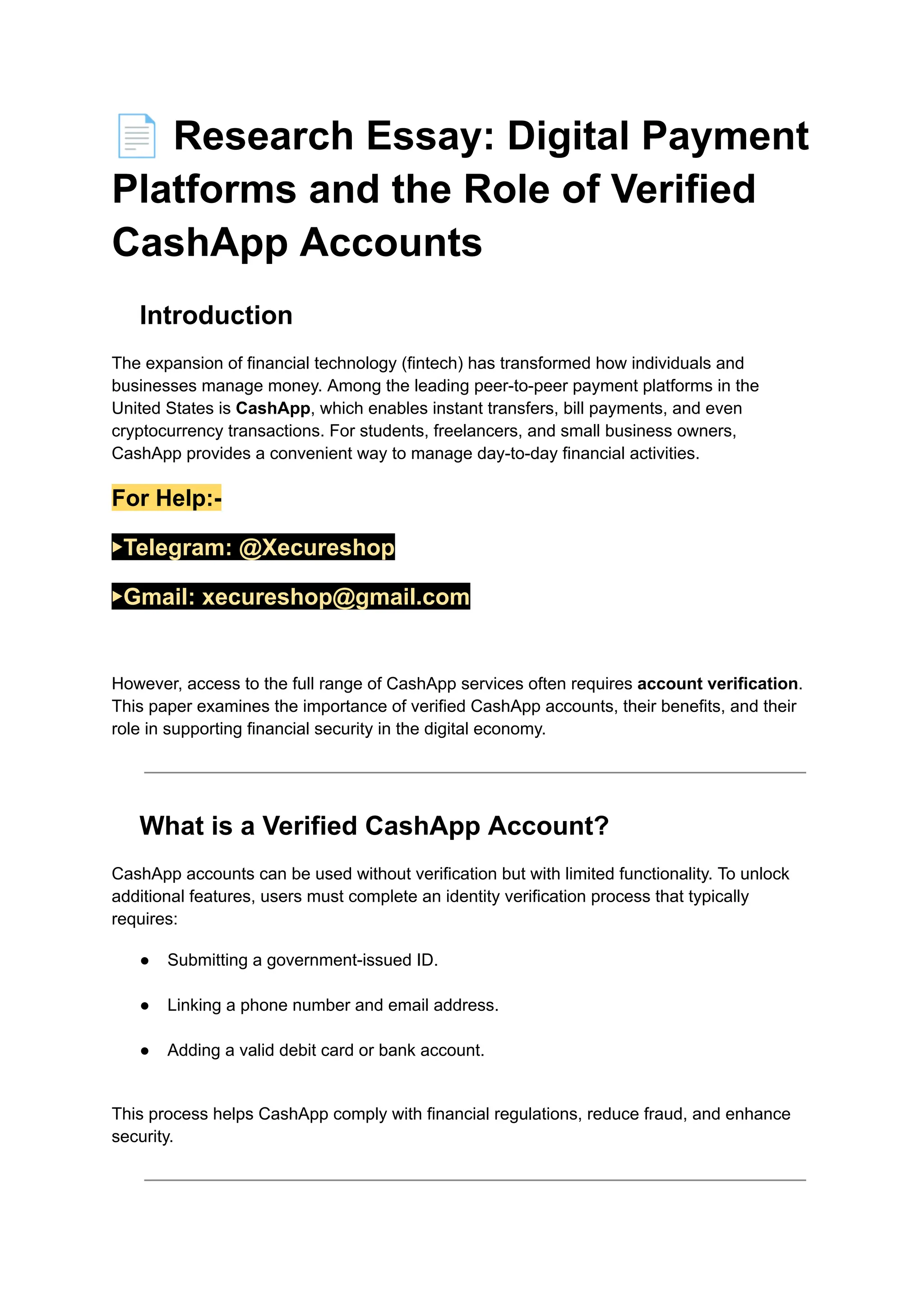 How To Buy Verified Cashapp Accounts in This Year | PDF