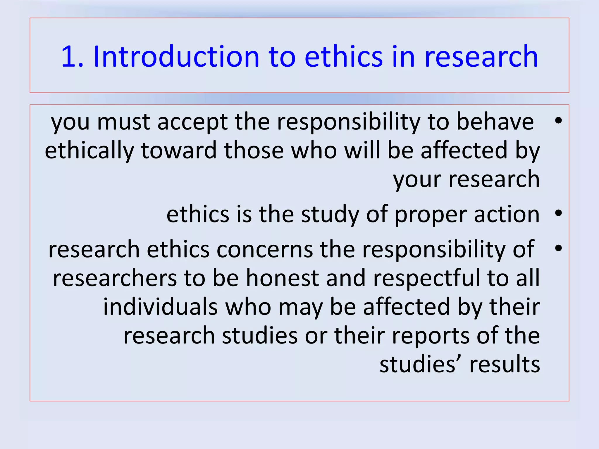 Research ethics | PPTX